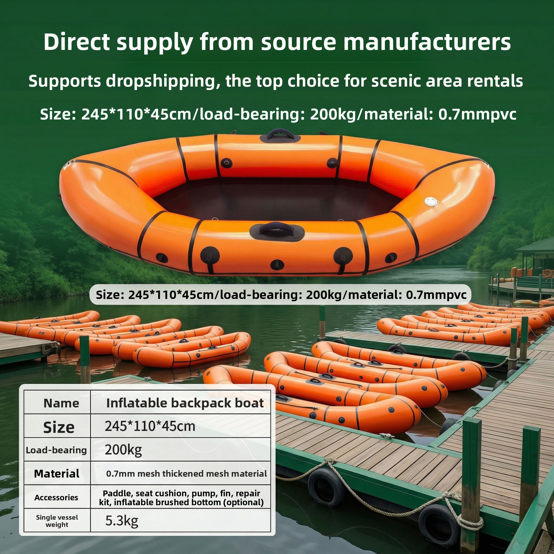 Inflatable Backpack Boat Singl – обзор и цена Fishing Backpack