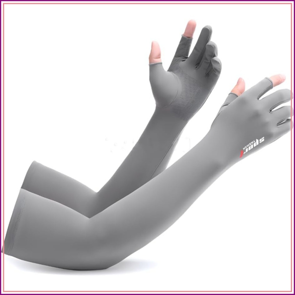 UV Protection Armsleeves with  – обзор и цена Fishing Gloves