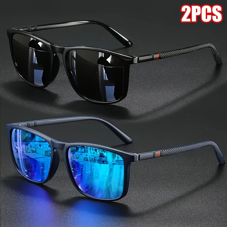 2pcs Luxury Square Vintage Pol – обзор и цена Fishing Sunglasses Polarized
