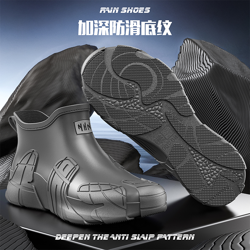 Men Short Outdoor Rubber Rain  – обзор и цена Fishing Boots